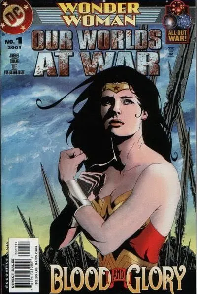 Wonder Woman: Our Worlds at War #1 comic book cover, 2001