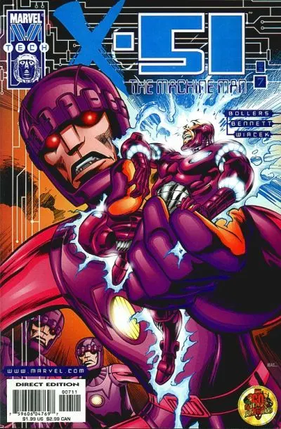 X-51 #7 Direct Edition comic book cover, 2000
