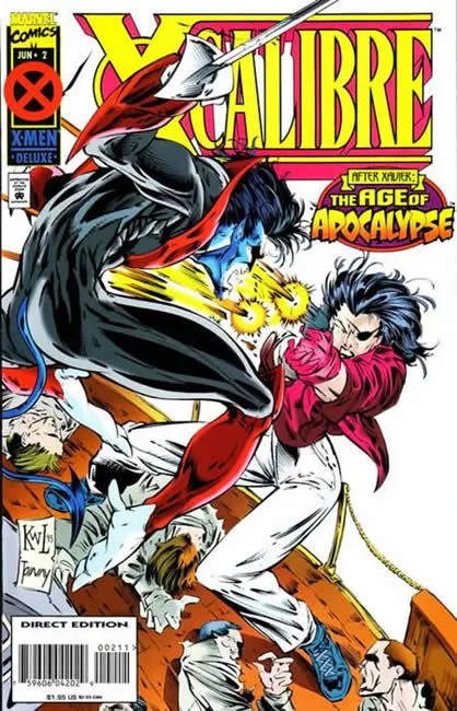 X-Calibre #2 Direct Edition comic book cover, 1995
