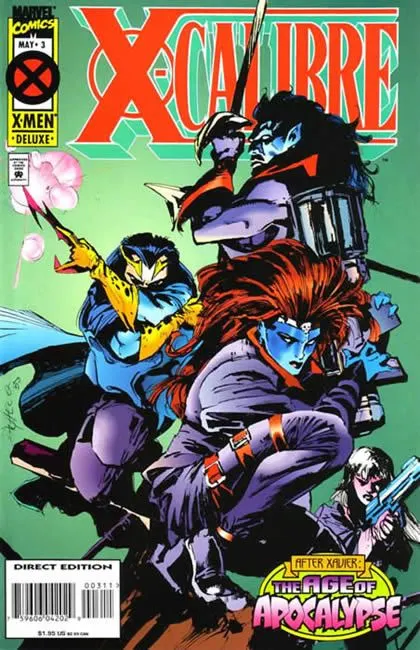 X-Calibre #3 Direct Edition comic book cover, 1995