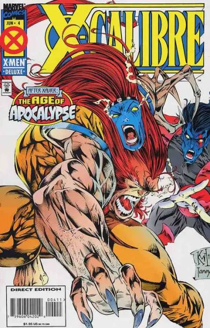 X-Calibre #4 Direct Edition comic book cover, 1995