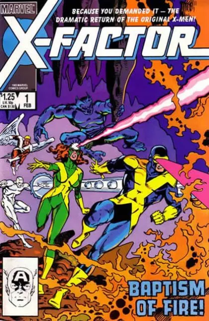 X-Factor, Vol. 1 #1 Direct Edition comic book cover, 1986