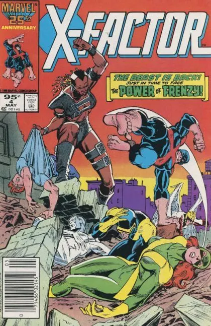 X-Factor, Vol. 1 #4 Canadian Price Variant comic book cover, 1986