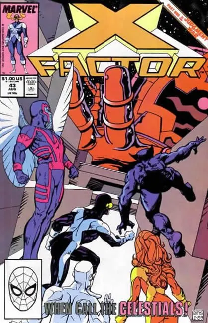 X-Factor, Vol. 1 #43 Direct Edition comic book cover, 1989