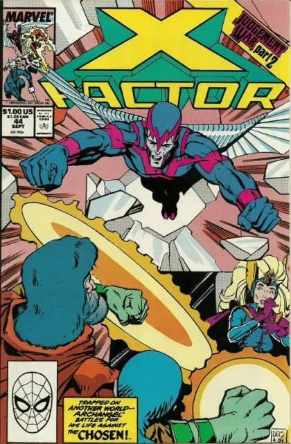 X-Factor, Vol. 1 #44 Direct Edition comic book cover, 1989