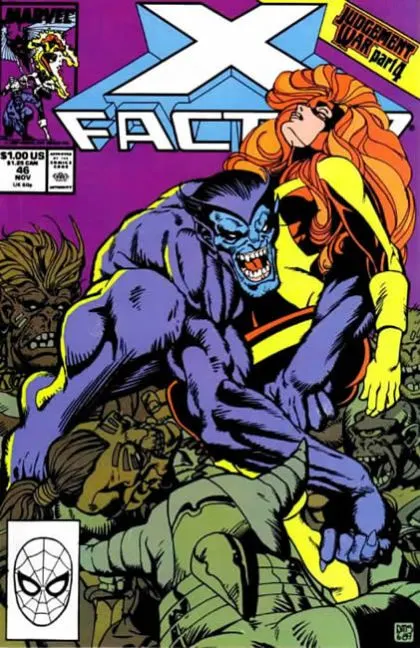 X-Factor, Vol. 1 #46 Direct Edition comic book cover, 1989