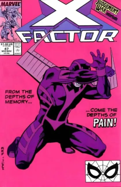 X-Factor, Vol. 1 #47 Direct Edition comic book cover, 1989