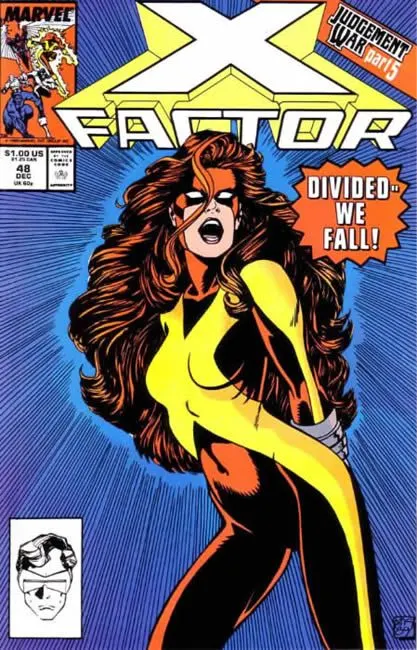 X-Factor, Vol. 1 #48 Direct Edition comic book cover, 1989