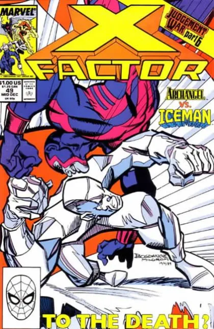 X-Factor, Vol. 1 #49 Direct Edition comic book cover, 1989