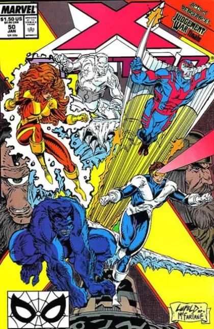 X-Factor, Vol. 1 #50 Direct Edition comic book cover, 1990