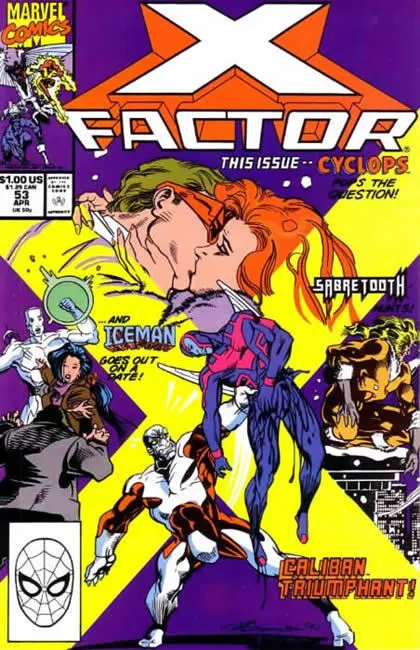 X-Factor, Vol. 1 #53 Direct Edition comic book cover, 1990