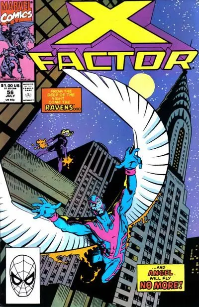 X-Factor, Vol. 1 #56 Direct Edition comic book cover, 1990
