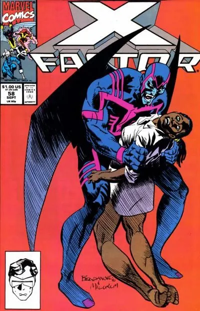 X-Factor, Vol. 1 #58 Direct Edition comic book cover, 1990