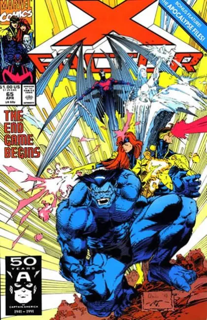 X-Factor, Vol. 1 #65 Direct Edition comic book cover, 1991