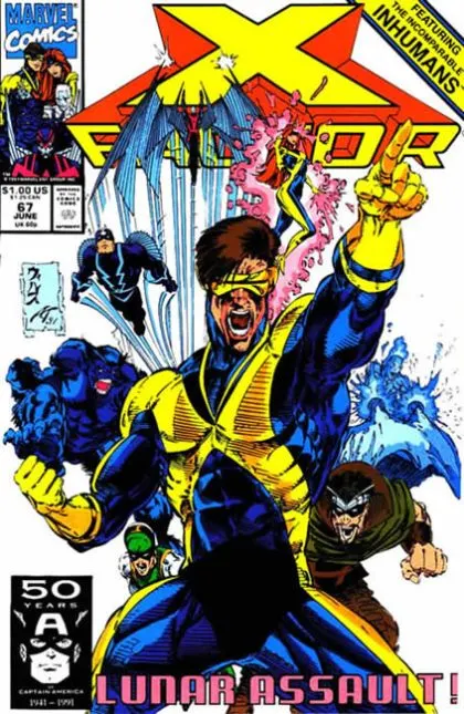 X-Factor, Vol. 1 #67 Direct Edition comic book cover, 1991