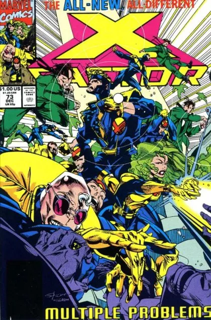 X-Factor, Vol. 1 #73 Direct Edition comic book cover, 1991