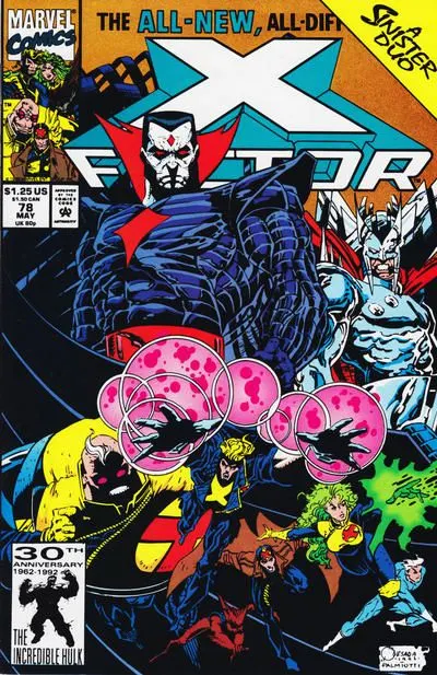 X-Factor, Vol. 1 #78 Direct Edition comic book cover, 1992