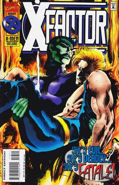 X-Factor, Vol. 1 #113 Direct Edition comic book cover, 1995