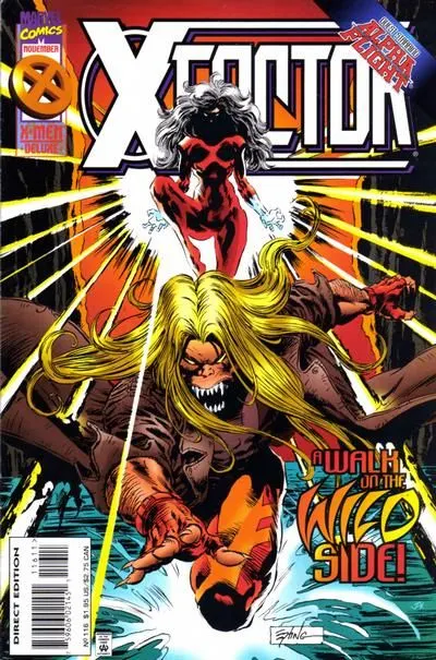 X-Factor, Vol. 1 #116 Direct Deluxe Edition comic book cover, 1995