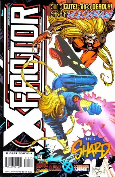 X-Factor, Vol. 1 #119 Direct Deluxe Edition comic book cover, 1996