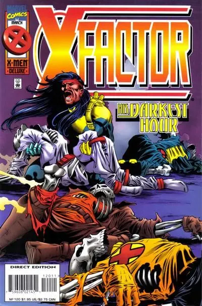 X-Factor, Vol. 1 #120 Direct Deluxe Edition comic book cover, 1996