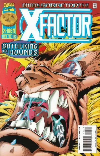 X-Factor, Vol. 1 #122 Direct Edition comic book cover, 1996