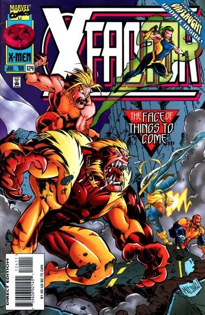 X-Factor, Vol. 1 #124 Direct Edition comic book cover, 1996