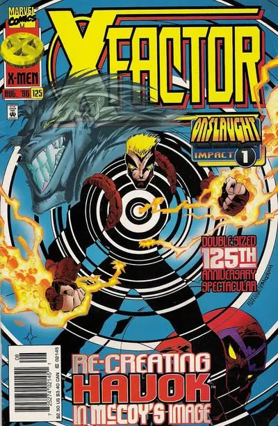 X-Factor, Vol. 1 #125 Newsstand Edition comic book cover, 1996