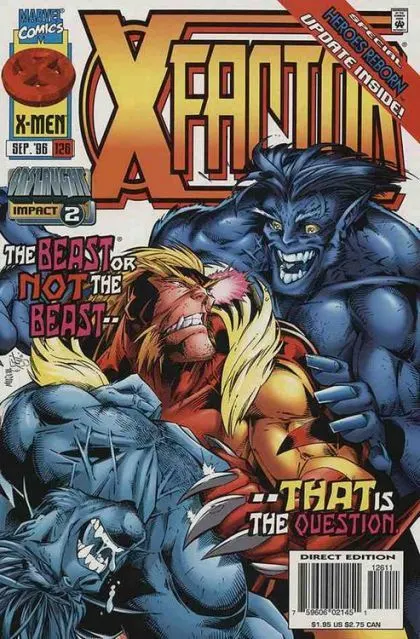 X-Factor, Vol. 1 #126 Direct Edition comic book cover, 1996