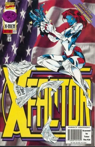 X-Factor, Vol. 1 #127 Direct Edition comic book cover, 1996