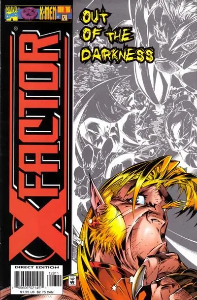 X-Factor, Vol. 1 #128 Direct Edition comic book cover, 1996