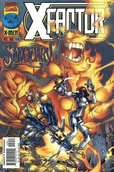 X-Factor, Vol. 1 #129 Direct Edition comic book cover, 1996