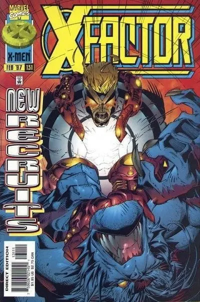 X-Factor, Vol. 1 #131 Direct Edition comic book cover, 1997