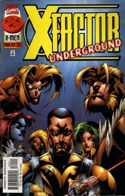 X-Factor, Vol. 1 #132 Direct Edition comic book cover, 1997