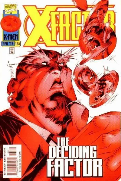 X-Factor, Vol. 1 #133 Direct Edition comic book cover, 1997