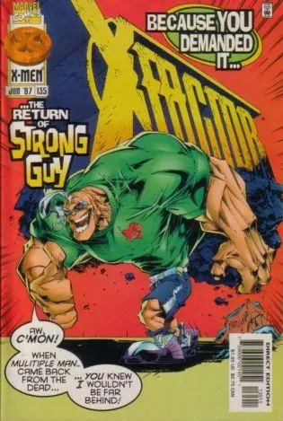 X-Factor, Vol. 1 #135 Direct Edition comic book cover, 1997
