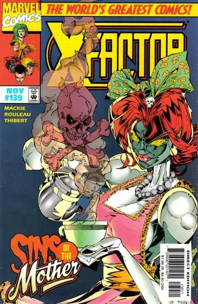 X-Factor, Vol. 1 #139 Direct Edition comic book cover, 1997