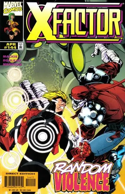 X-Factor, Vol. 1 #144 Direct Edition comic book cover, 1998