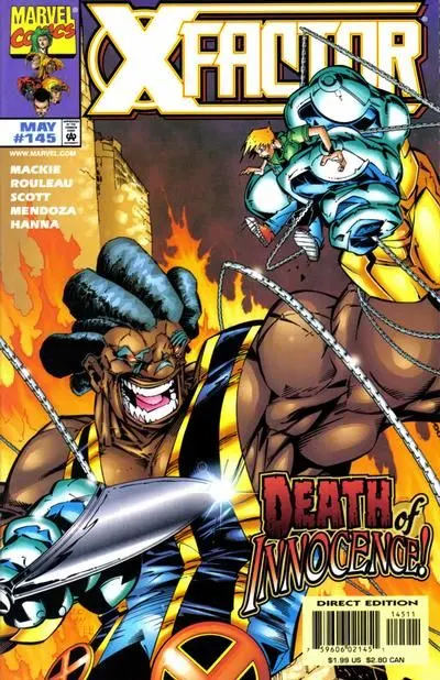 X-Factor, Vol. 1 #145 Direct Edition comic book cover, 1998