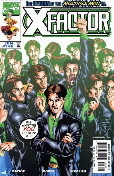 X-Factor, Vol. 1 #146 Direct Edition comic book cover, 1998