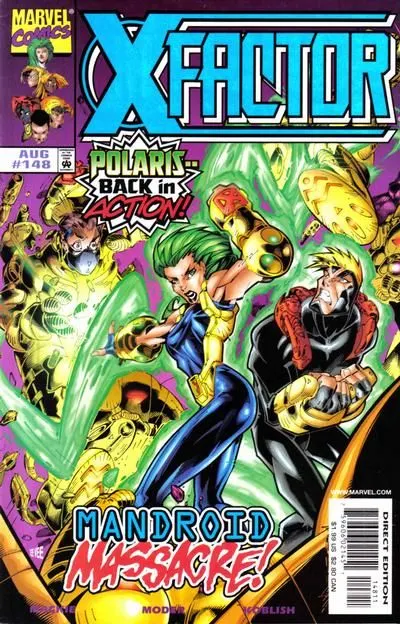X-Factor, Vol. 1 #148 Direct Edition comic book cover, 1998