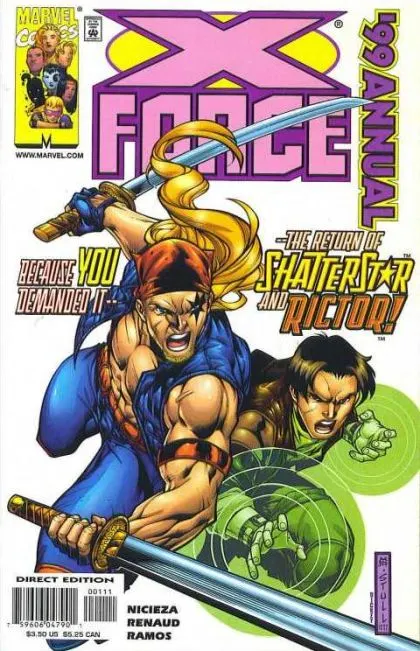X-Force, Vol. 1 Annual #1999 comic book cover, 1999