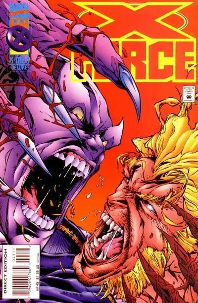 X-Force, Vol. 1 #45 Direct Edition comic book cover, 1995