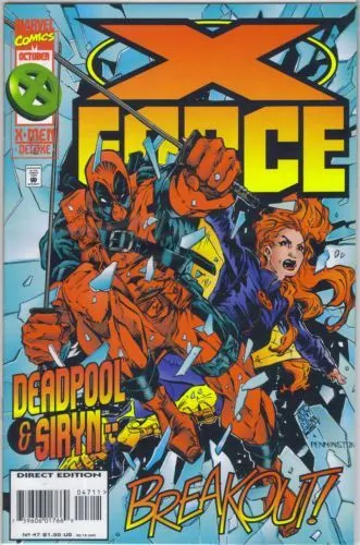 X-Force, Vol. 1 #47 Direct Edition comic book cover, 1995
