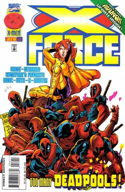 X-Force, Vol. 1 #56 Direct Edition comic book cover, 1996