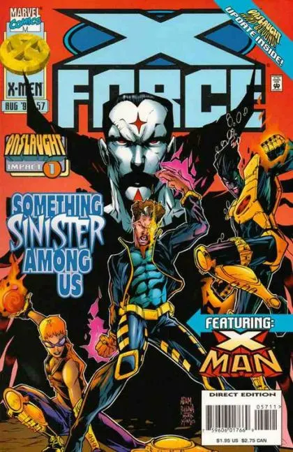 X-Force, Vol. 1 #57 Direct Edition comic book cover, 1996
