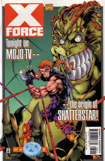 X-Force, Vol. 1 #60 Direct Edition comic book cover, 1996