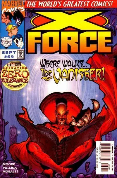 X-Force, Vol. 1 #69 Direct Edition comic book cover, 1997
