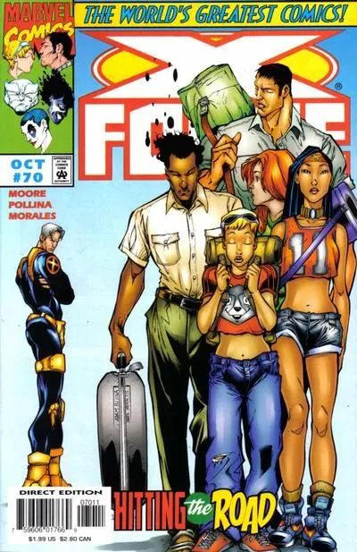 X-Force, Vol. 1 #70 Direct Edition comic book cover, 1997