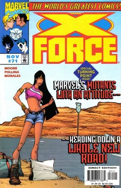 X-Force, Vol. 1 #71 Direct Edition comic book cover, 1997